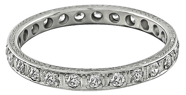Estate 0.75ct Diamond Eternity Wedding Band