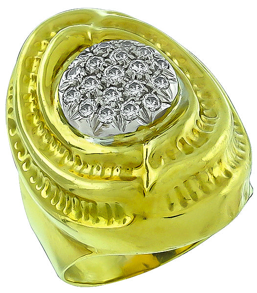 Estate 0.75ct Diamond Gold Ring