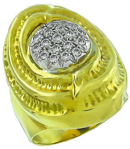 Estate 0.75ct Diamond Gold Ring