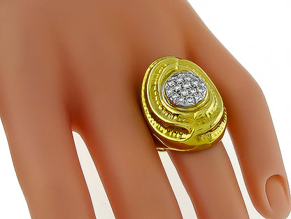 Estate 0.75ct Diamond Gold Ring
