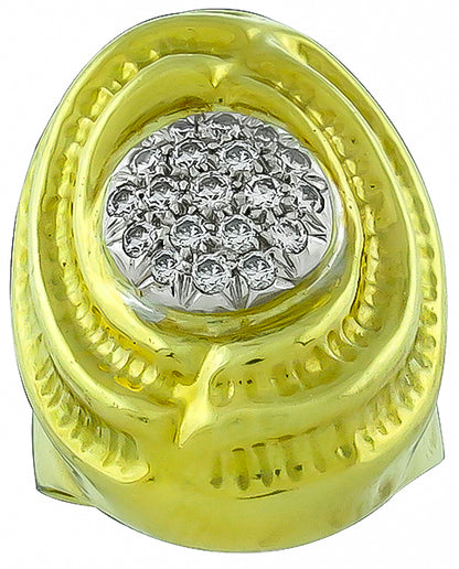 Estate 0.75ct Diamond Gold Ring