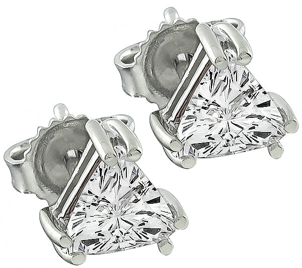 Estate 0.75ct Diamond Stud Earrings