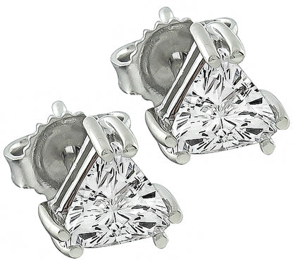 Estate 0.75ct Diamond Stud Earrings
