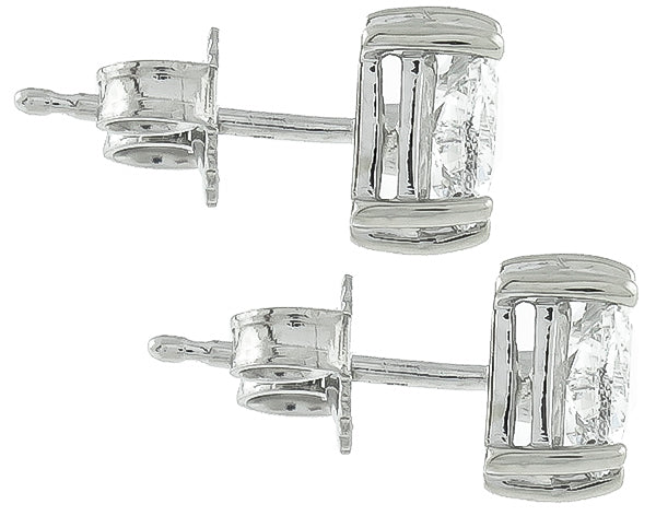 Estate 0.75ct Diamond Stud Earrings