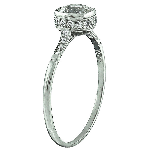 Estate 0.78ct Diamond Engagement Ring
