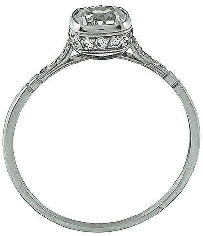 Estate 0.78ct Diamond Engagement Ring