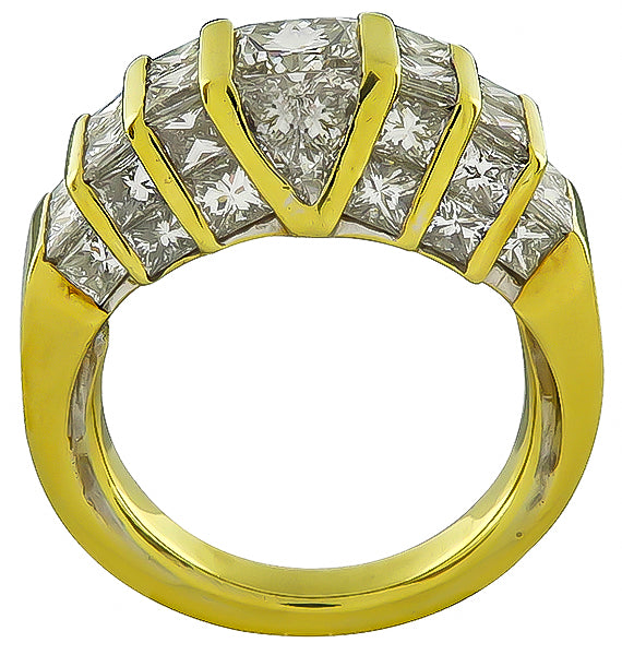 Estate 0.80ct Center Diamond 2.00ct Diamond Ring