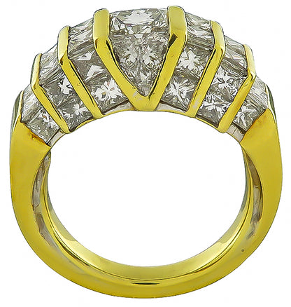 Estate 0.80ct Center Diamond 2.00ct Diamond Ring