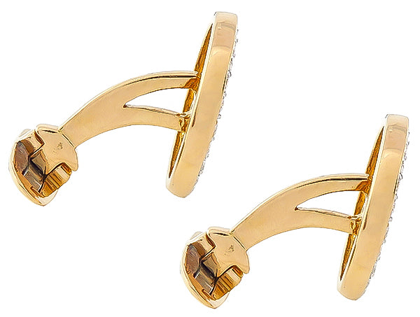 Estate 0.80ct Diamond Gold Cufflinks