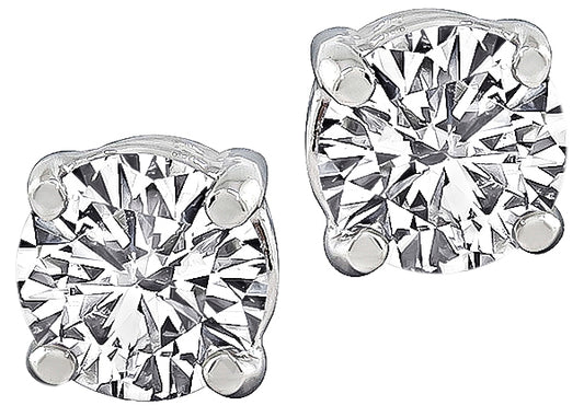 Estate 0.80ct Diamond Stud Earrings