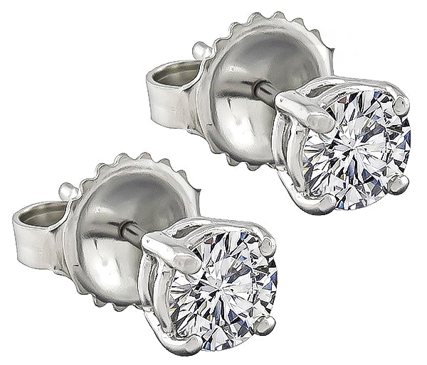 Estate 0.80ct Diamond Stud Earrings