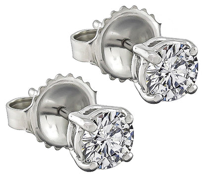 Estate 0.80ct Diamond Stud Earrings