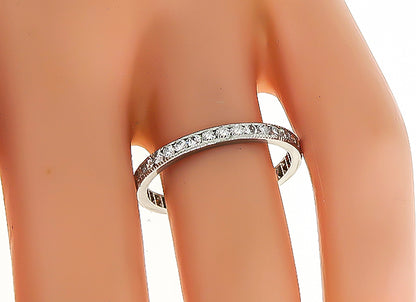 Estate 0.85ct Diamond Eternity Wedding Band