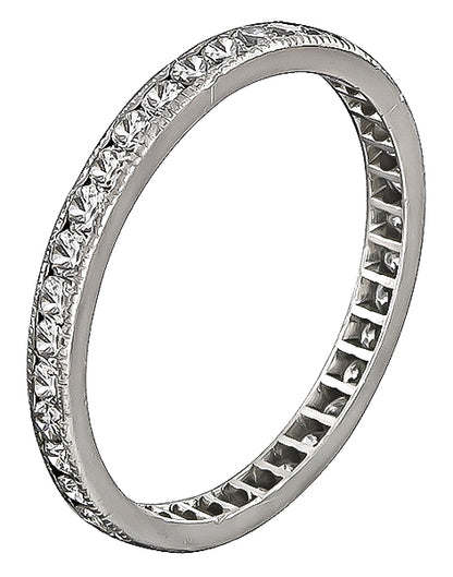 Estate 0.85ct Diamond Eternity Wedding Band
