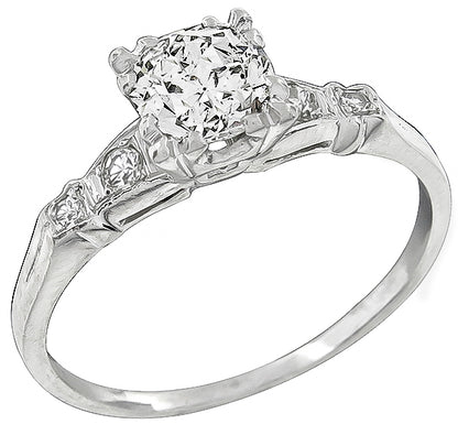 Estate 0.90ct Diamond Engagement Ring
