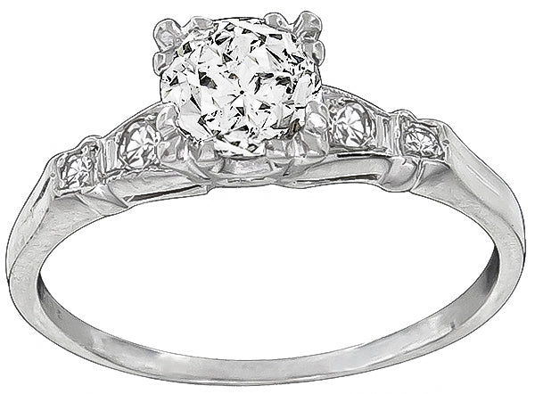 Estate 0.90ct Diamond Engagement Ring