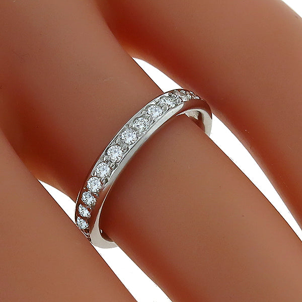 Estate 1.00ct Round Cut Diamond Eternity Platinum Wedding Band