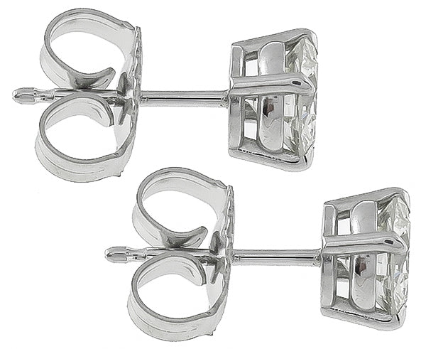 Estate 1.19ct Diamond Stud Earrings