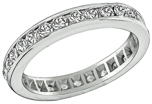 Estate 1.20ct Diamond Eternity Wedding Band