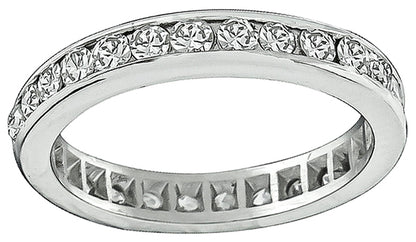 Estate 1.20ct Diamond Eternity Wedding Band