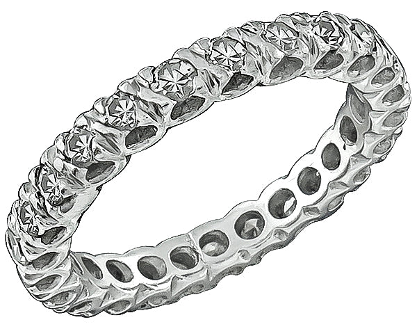 Estate 1.20ct Diamond Eternity Wedding Band