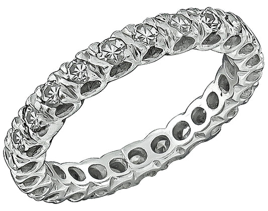 Estate 1.20ct Diamond Eternity Wedding Band