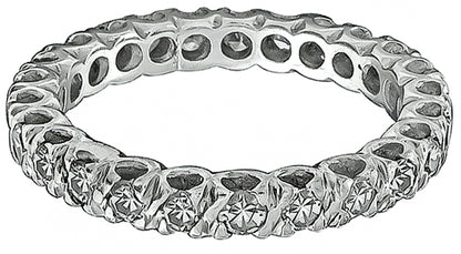 Estate 1.20ct Diamond Eternity Wedding Band