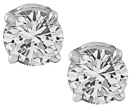 Estate 1.21ct Diamond Stud Earrings