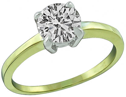 Estate 1.22ct Diamond Solitaire Engagement Ring