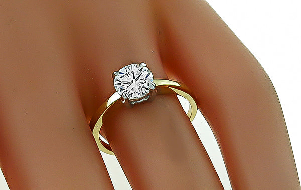Estate 1.22ct Diamond Solitaire Engagement Ring