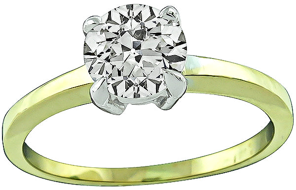 Estate 1.22ct Diamond Solitaire Engagement Ring