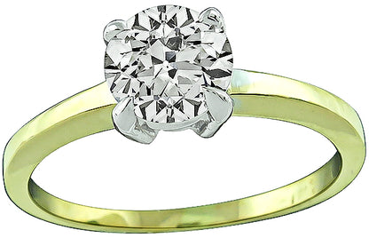 Estate 1.22ct Diamond Solitaire Engagement Ring