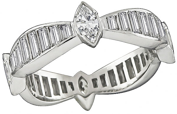 Estate 1.25ct Diamond Eternity Wedding Band