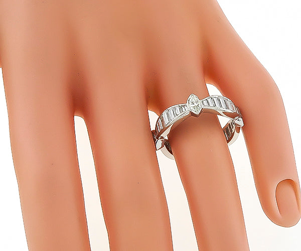 Estate 1.25ct Diamond Eternity Wedding Band