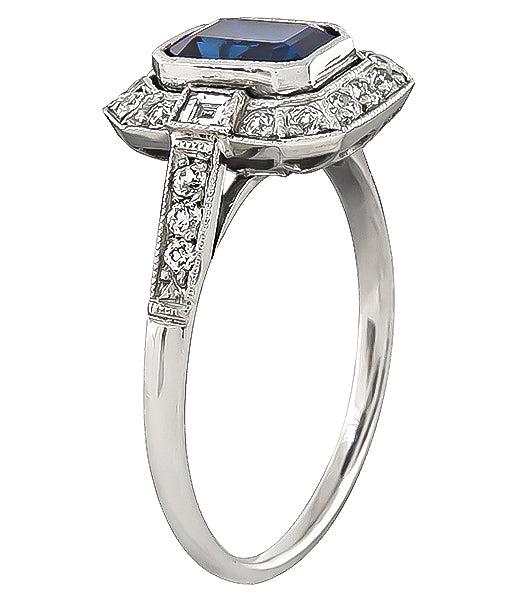 Estate 1.40ct Sapphire Engagement Ring