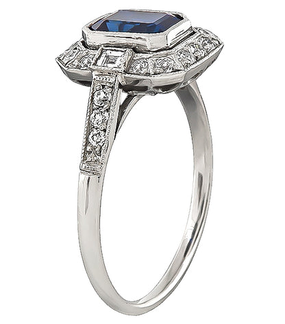 Estate 1.40ct Sapphire Engagement Ring