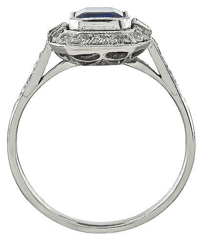 Estate 1.40ct Sapphire Engagement Ring