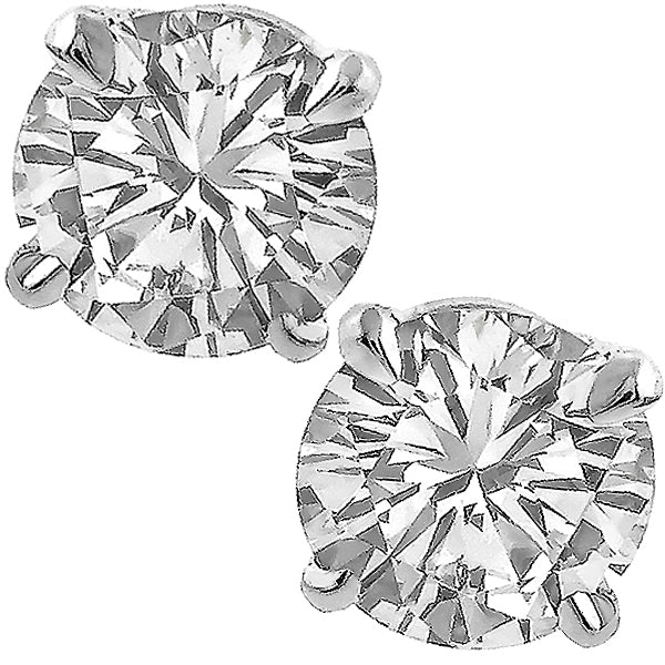 Estate 1.45cttw Diamond Stud Earrings