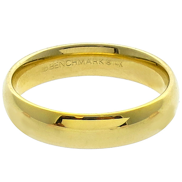 Estate 14k Yellow Gold Comfort Fit Wedding Band