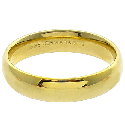 Estate 14k Yellow Gold Comfort Fit Wedding Band