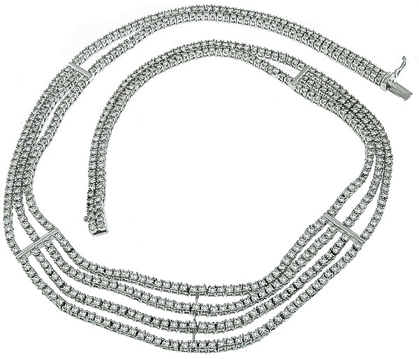 Estate 15.00ct Diamond Necklace