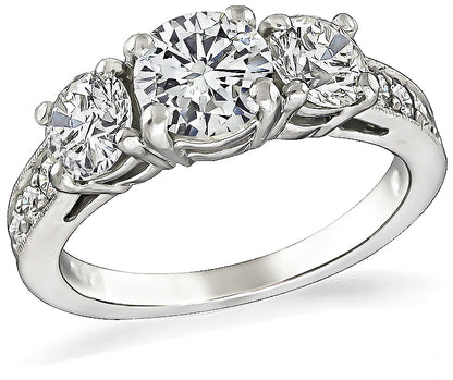Estate 1.50ct Diamond 3 Stone Ring