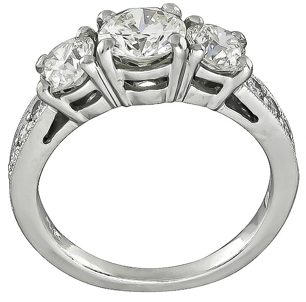 Estate 1.50ct Diamond 3 Stone Ring