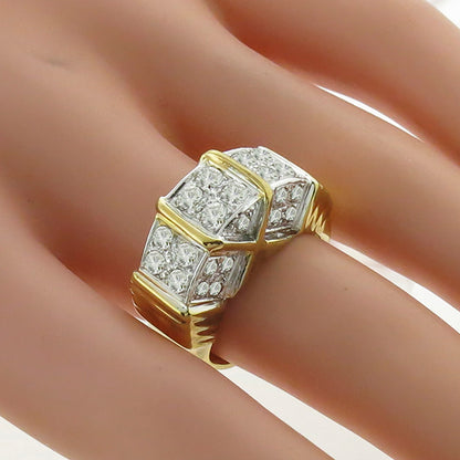 Estate 1.50ct Round Cut Diamond 14k Yellow Gold Ring