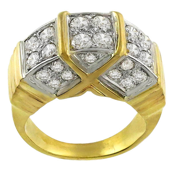 Estate 1.50ct Round Cut Diamond 14k Yellow Gold Ring