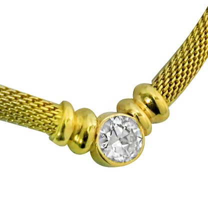 Estate  1.62ct Diamond Solitaire  Necklace