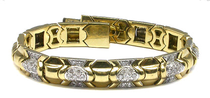 Estate 1.65ct Diamond Gold Bracelet