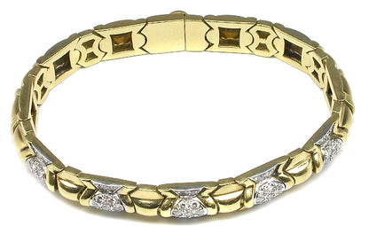 Estate 1.65ct Diamond Gold Bracelet