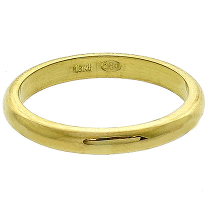 Estate 18k Yellow Gold Wedding Band