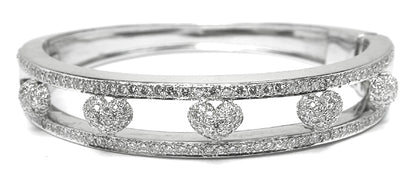 Estate 2.00ct Diamond  Gold Bangle